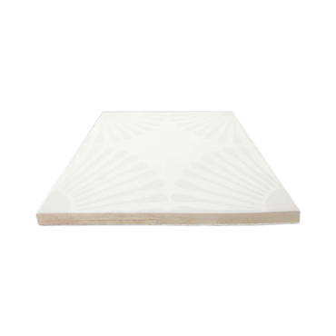 7.5" X 7.5" Patterned Clay Tile, 100% Natural, For Flooring - Emmeline