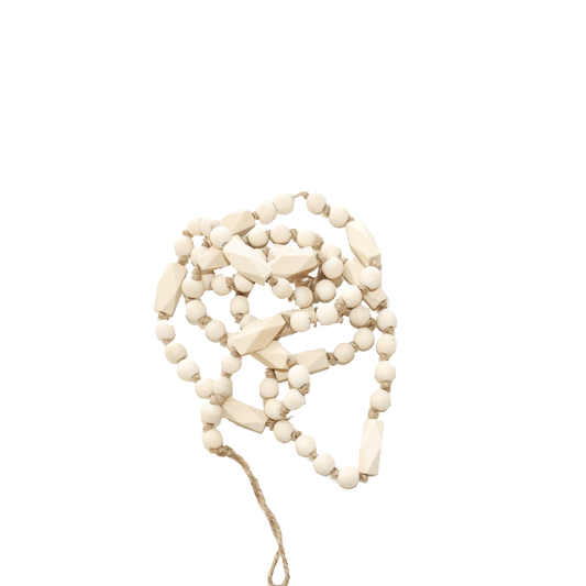 72" Paulownia Wood Bead Garland - Montreal