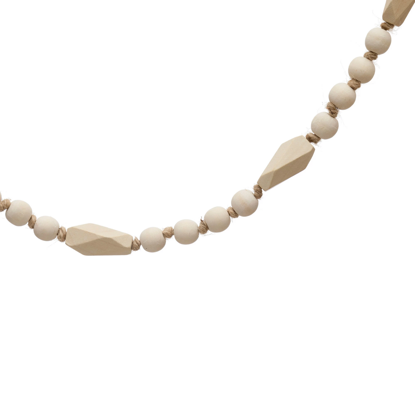 72" Paulownia Wood Bead Garland - Montreal