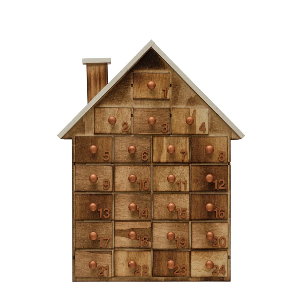 Ecological Advent calendar wooden house - Montreal