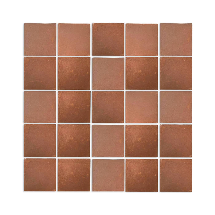 Cotto Tiera terracotta clay tile 4X4., 100% natural, for tiling