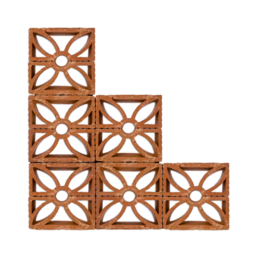 Breeze Ventilated Clay Decorative Block - Fleur Dulce