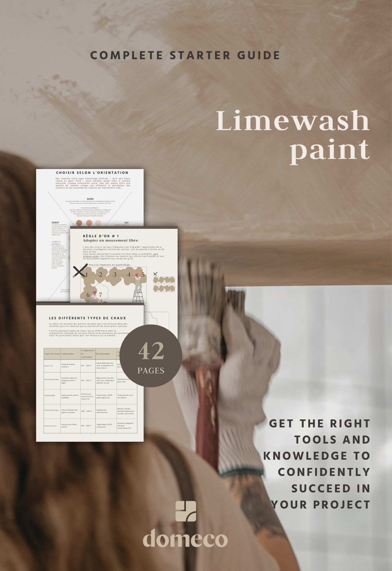 L'art du badigeons: le guide pour un effet naturel et haut de gamme (limewash)