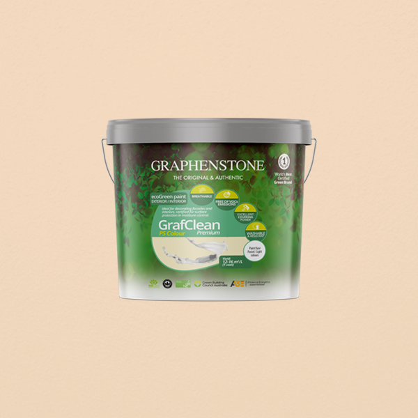 Lime paint uniform finish, ecological from Graphenstone, color White, satin finish