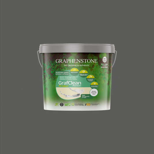 Lime paint uniform finish, ecological of Graphenstone, color Pic de Batura, satin finish