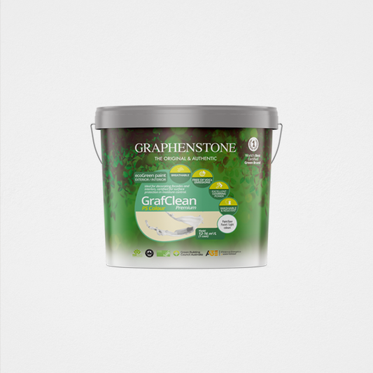 Lime paint uniform finish, ecological from Graphenstone, color French Cream, satin finish