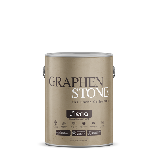 Ecological and natural lime paint with textured effect for decorative walls - Siena by Graphenstone