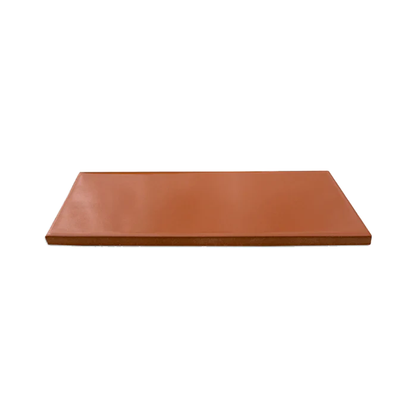 Rectangle Terracotta Tile 2.75" X 8" 100% Natural Terracotta Clay, for Floor Tile - Whiskey