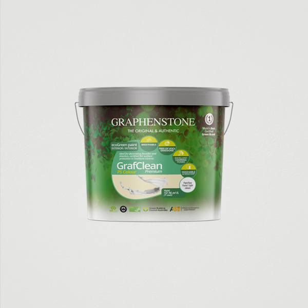 Lime paint uniform finish, ecological from Graphenstone, color Winter Berry, satin finish