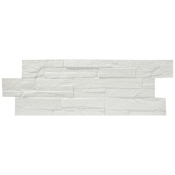 Brique décorative blanche écologique 100% en papier recyclé, fait au Québec - Célestine