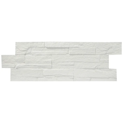 Ecological white decorative brick 100% recycled paper, made in Quebec - Célestine