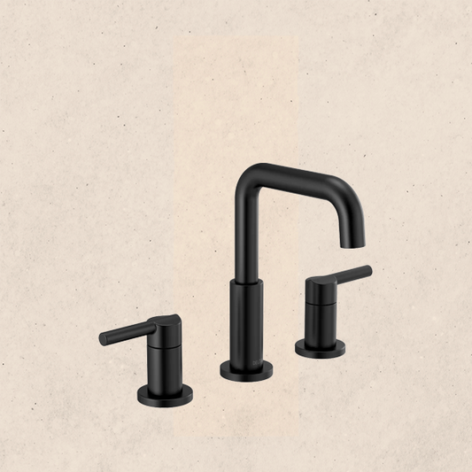 WaterSense® Eco-Friendly Bathroom Faucet - 3 Holes - Matte Black