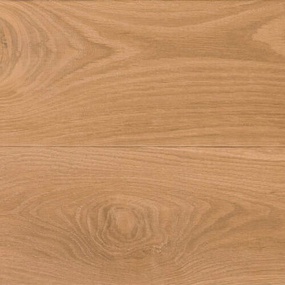 White oak wood flooring - 8'' wide plank - sand beige tones, traceable, eco-responsible, certified - Gravina