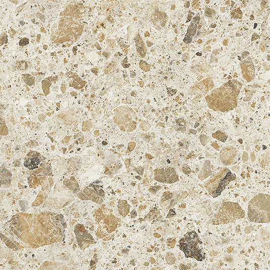 Eco-Friendly Certified Terrazzo and Stone Effect Porcelain Tile - 24 X 24 - Oken