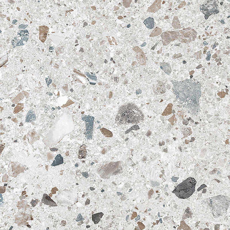 Eco-certified Terrazzo and Stone Effect Porcelain Tile - 24 X 24 - Hav