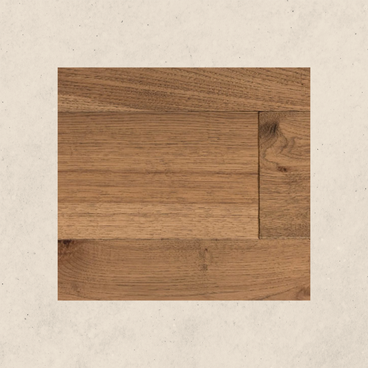 Hickory wood flooring - 8'' wide plank - medium brown tones, traceable, eco-responsible, certified - Aragon