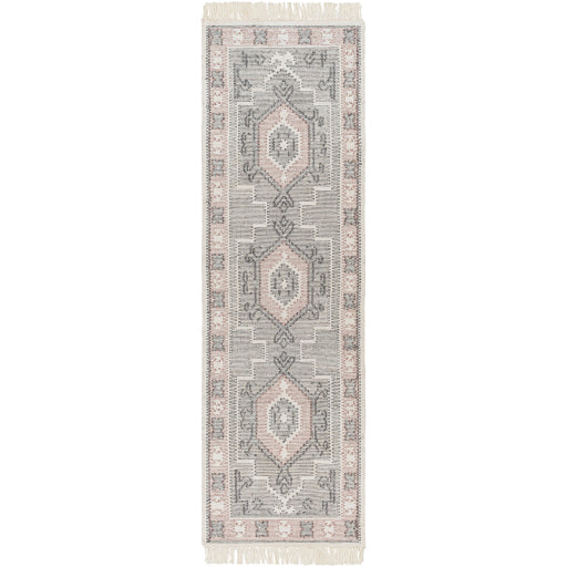 tapis-corridor-gris-rose-beige-motif