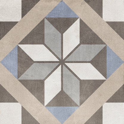 LEED Ecologically Certified Patterned Porcelain Tile - 8 X 8 - Classic #4