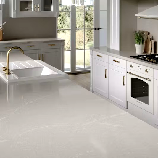 Ecological Quartz Countertop with Recycled Materials - Desert Silver