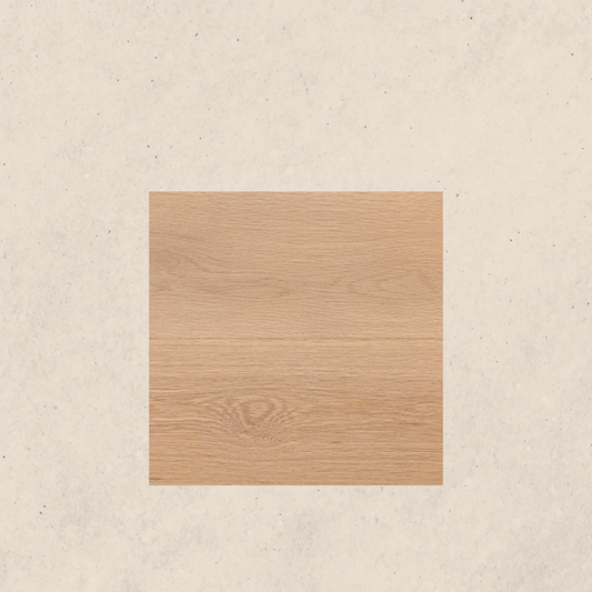 White oak wood flooring - 8'' wide plank - light natural, traceable, eco-responsible, certified - Genoa