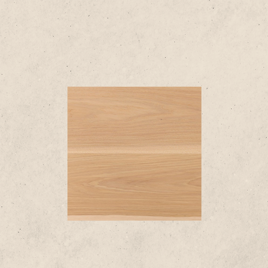 Hickory wood flooring - 8'' wide plank - light brown with sapwood highlights, traceable, eco-responsible, certified - Kavala