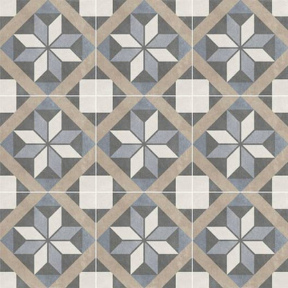 LEED Ecologically Certified Patterned Porcelain Tile - 8 X 8 - Classic #4