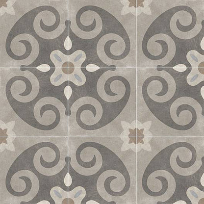 LEED Ecologically Certified Patterned Porcelain Tile - 8 X 8 - Classic #5