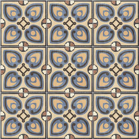 LEED Ecologically Certified Patterned Porcelain Tile - 8 X 8 - Classic #2