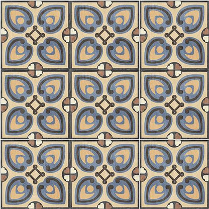 LEED Ecologically Certified Patterned Porcelain Tile - 8 X 8 - Classic #2