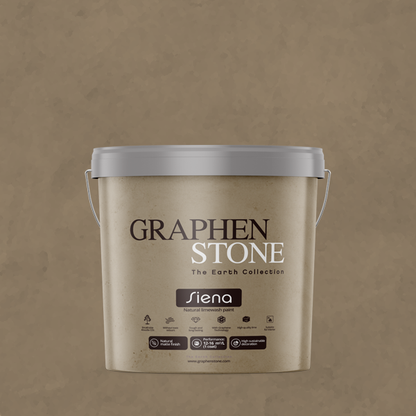 Ecological and natural lime paint with textured effect for decorative walls - Siena by Graphenstone