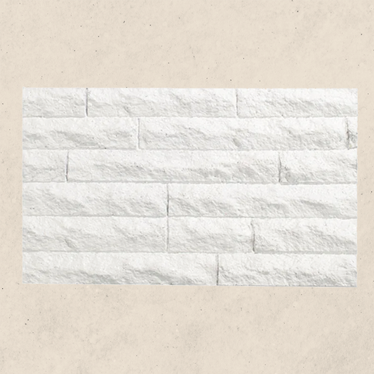 Brique décorative blanche écologique 100% en papier recyclé, fait au Québec - Zéphir